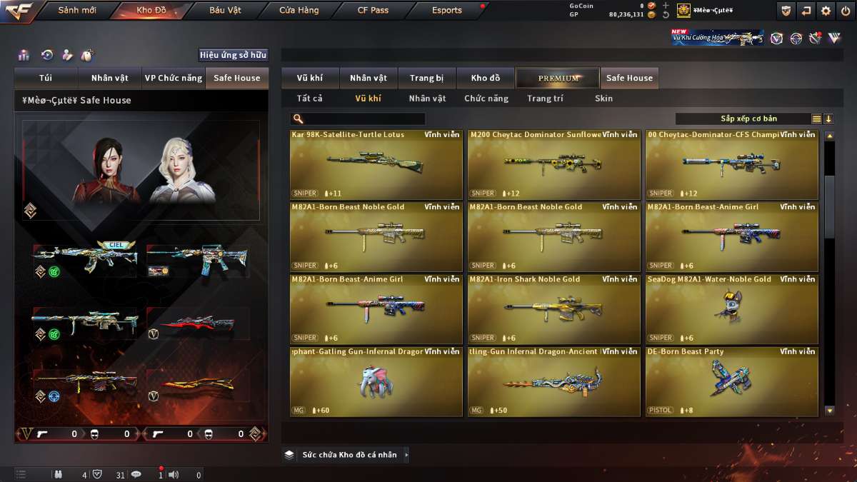 shop acc cf uy tin gia re